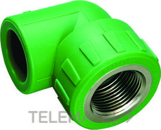 EGB - CODO ROSCA H HEXAGONAL POLIPROPILENO DN32 1'