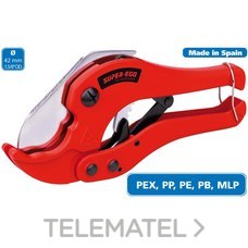 SUPER-EGO - TIJERAS PARA TUBO PLÁSTICO  ECO 42 (BLÍSTER)