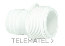 ASTRALPOOL - TOMA BARREDERA  ROSCAR d.38 EN ABS BLANCO