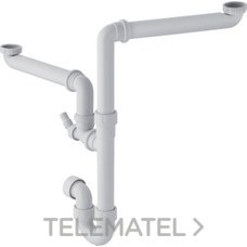 GEBERIT - SIFON AHORRA ESPACIO DOBLE CON TOMA