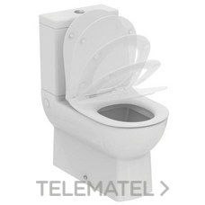 IDEAL STANDARD - KIT INODORO PARED EUROVIT ALIMENTACIÓN INFERIOR 4,5/3L SOFT BLANCO BRILLO