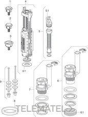 GEBERIT - DESCARGA DUAL TYP 290 LARGA 129