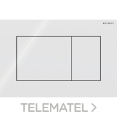 GEBERIT - PULSADOR CUADRADO Sigma01 PARA DOBLE DESCARGA BLANCO