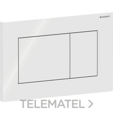 GEBERIT - PULSADOR CUADRADO Sigma01 PARA DOBLE DESCARGA BLANCO